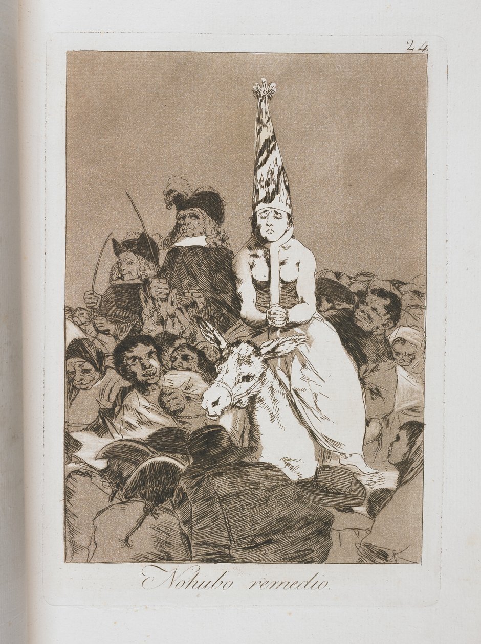Placa de Los Caprichos, 1797-1798 de Francisco de Goya
