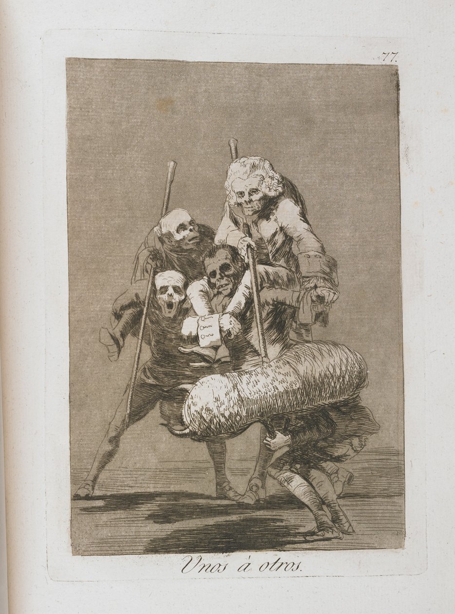 Placa de Los Caprichos, 1797-1798 de Francisco de Goya