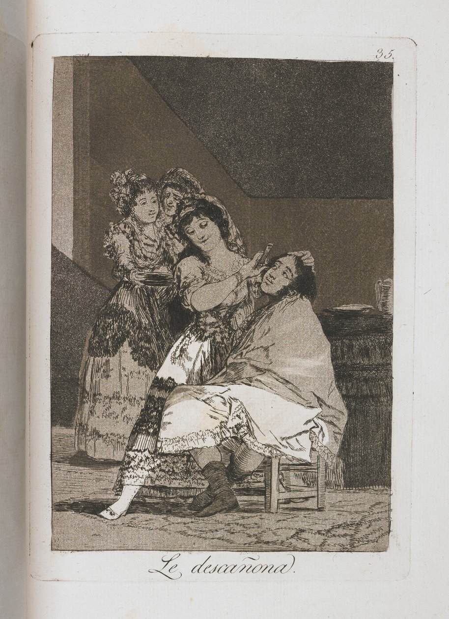 Placa de Los Caprichos, 1797-1798 de Francisco de Goya