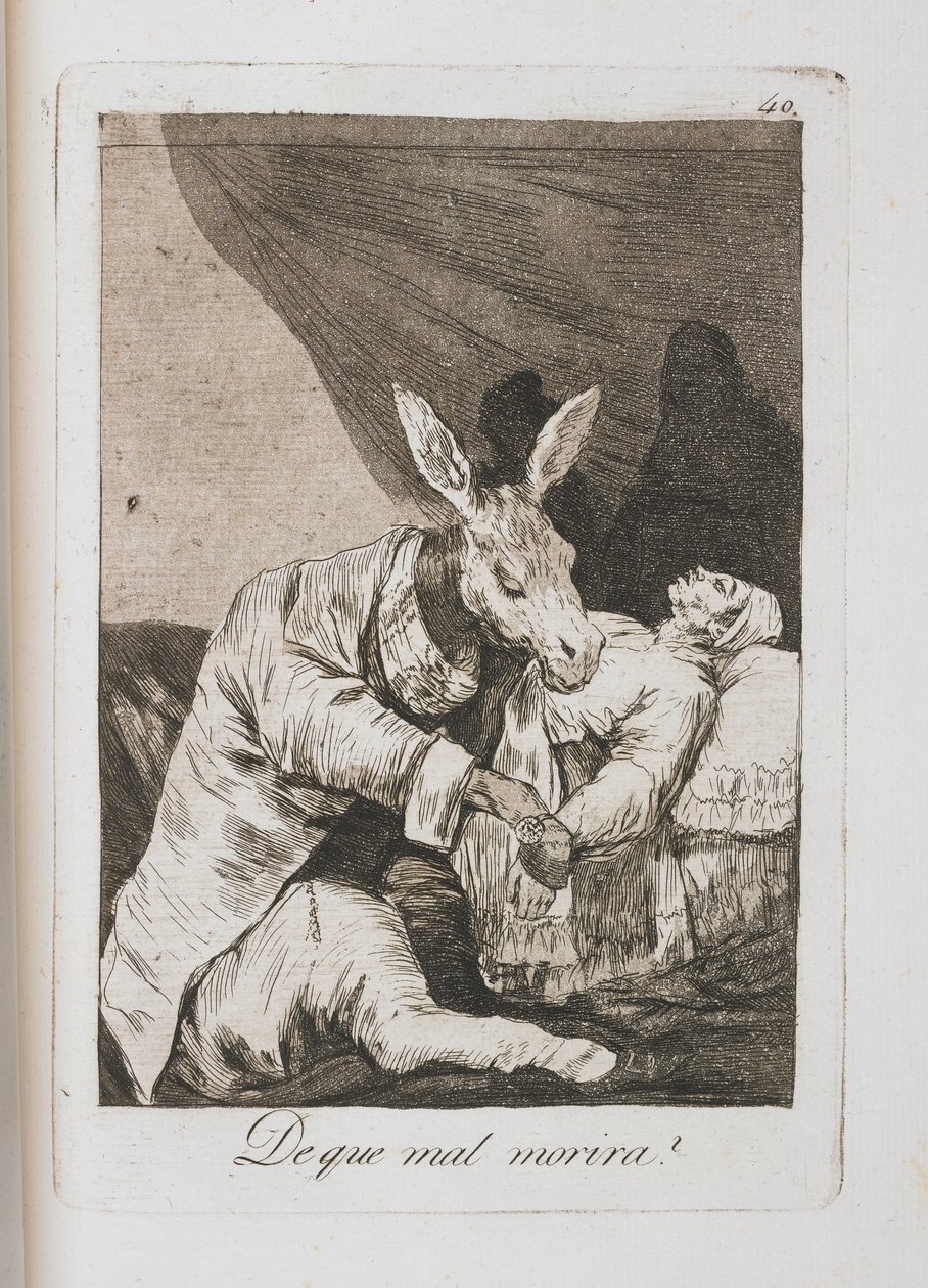 Placa de Los Caprichos, 1797-1798 de Francisco de Goya