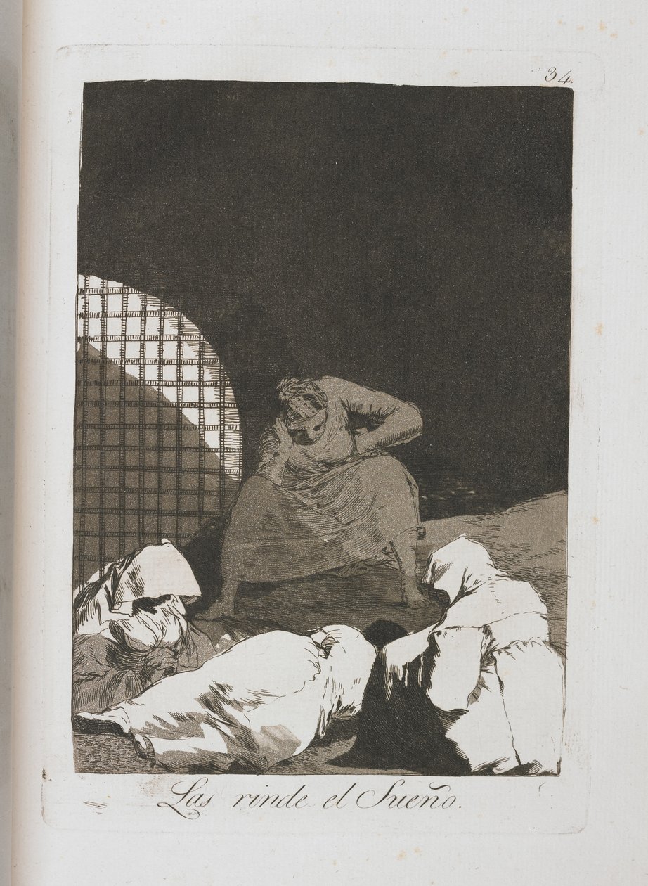 Placa de Los Caprichos, 1797-1798 de Francisco de Goya