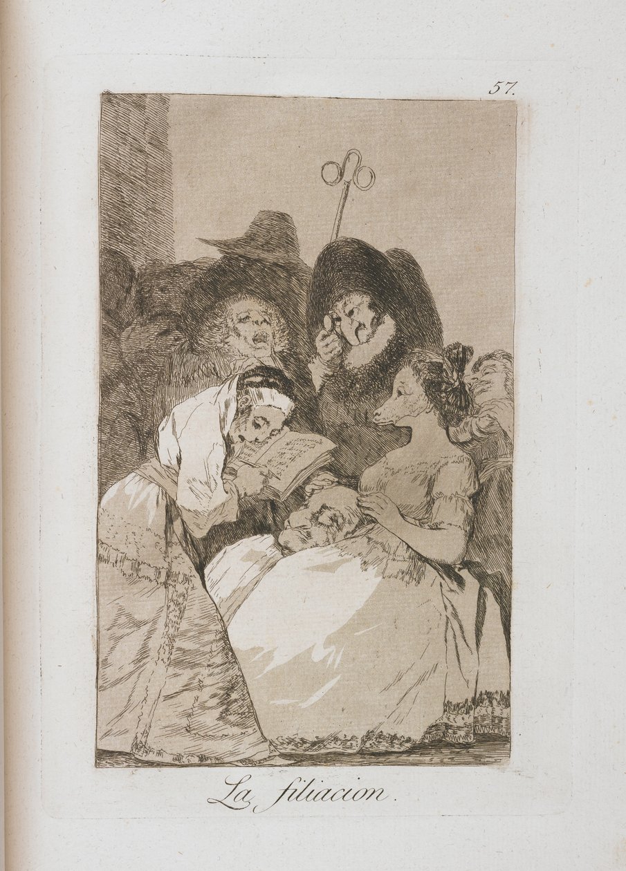 Placa de Los Caprichos, 1797-1798 de Francisco de Goya