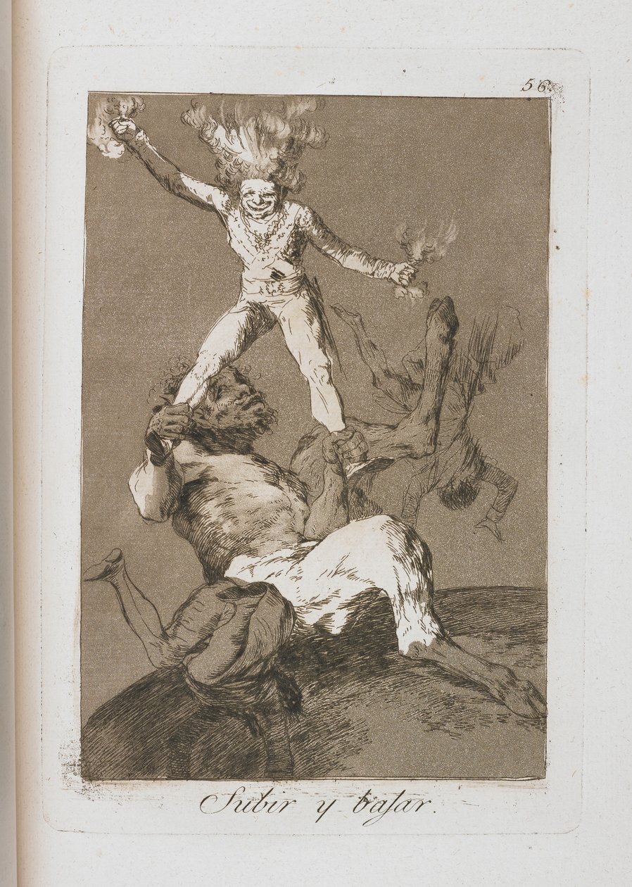 Placa de Los Caprichos, 1797-1798 de Francisco de Goya