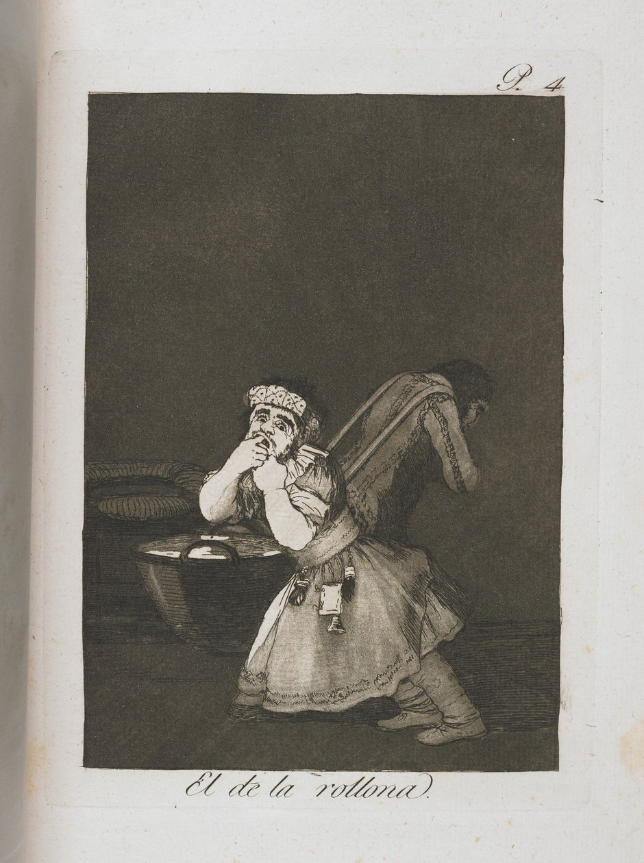 Placa de Los Caprichos, 1797-1798 de Francisco de Goya