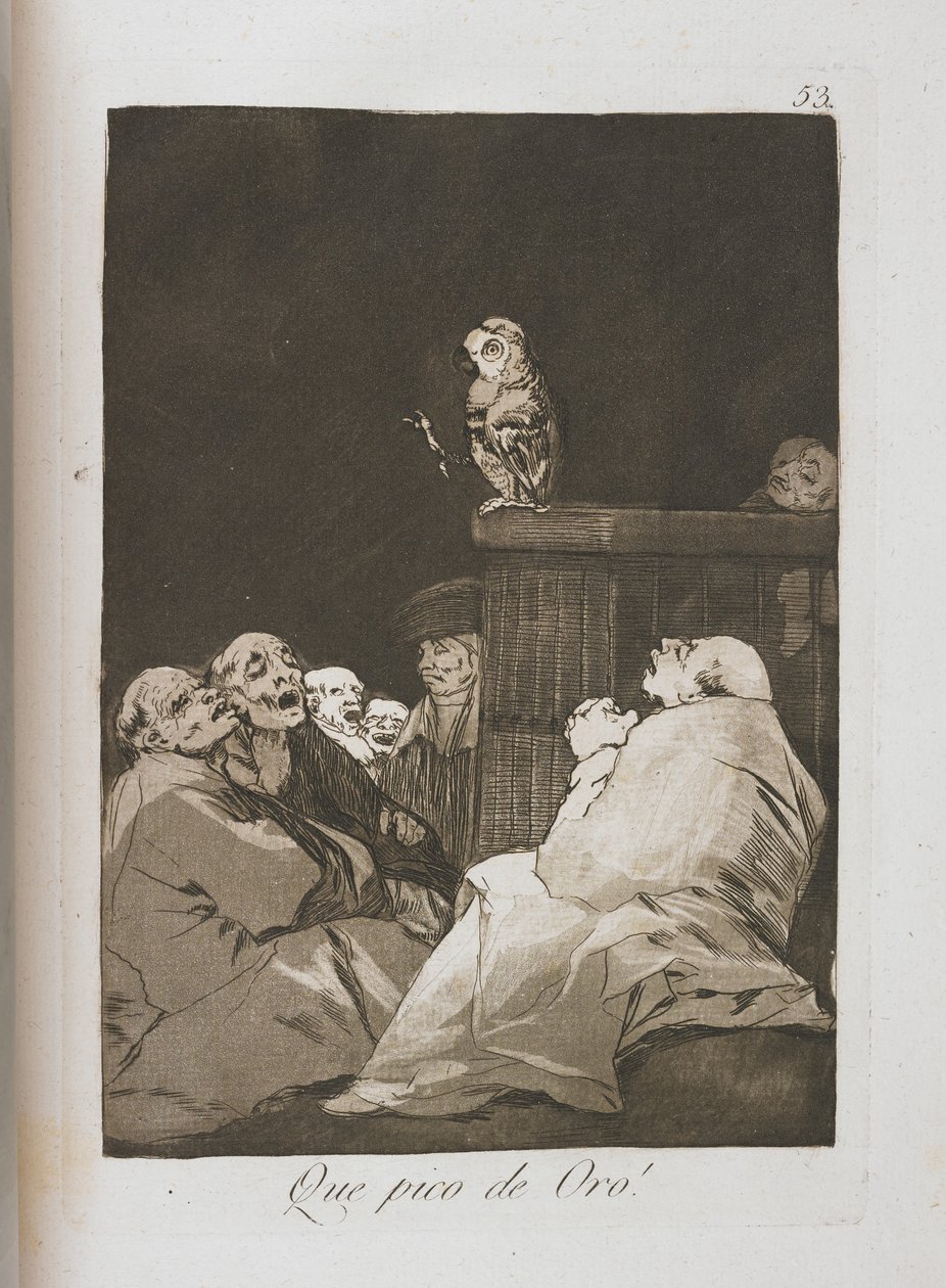 Placa de Los Caprichos, 1797-1798 de Francisco de Goya