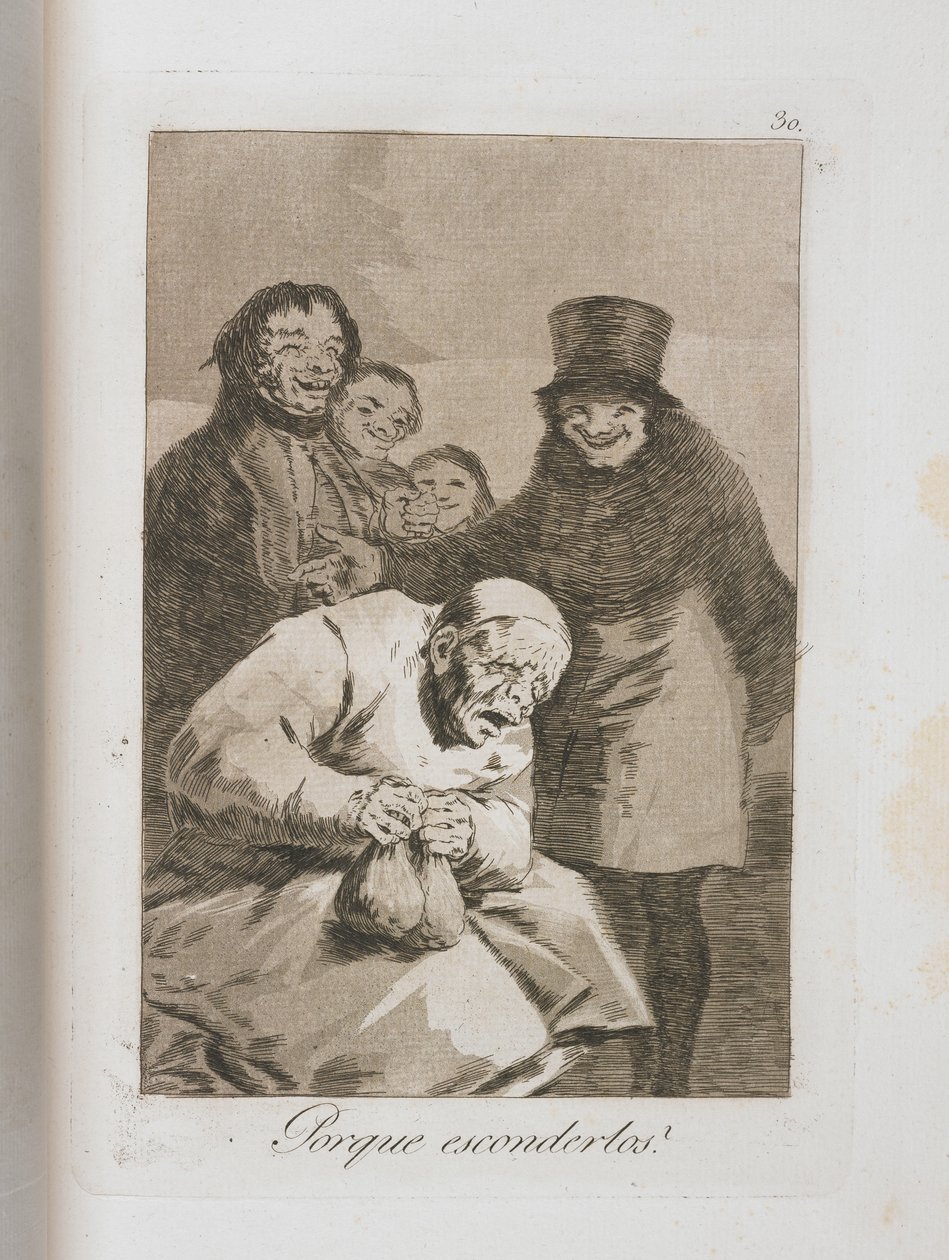 Placa de Los Caprichos, 1797-1798 de Francisco de Goya