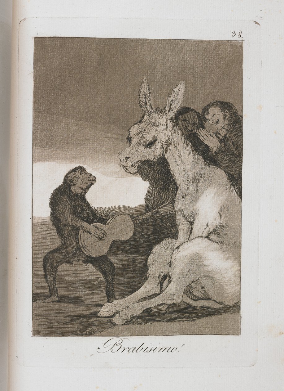 Lámina de Los Caprichos, 1797-1798 de Francisco de Goya