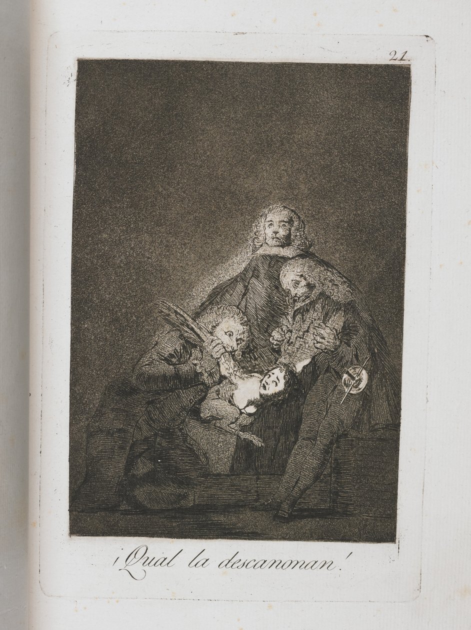 Placa de Los Caprichos, 1797-1798 de Francisco de Goya