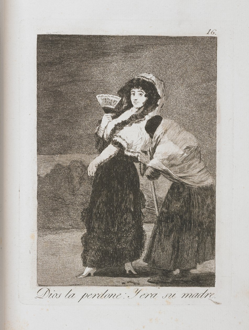 Placa de Los Caprichos, 1797-1798 de Francisco de Goya