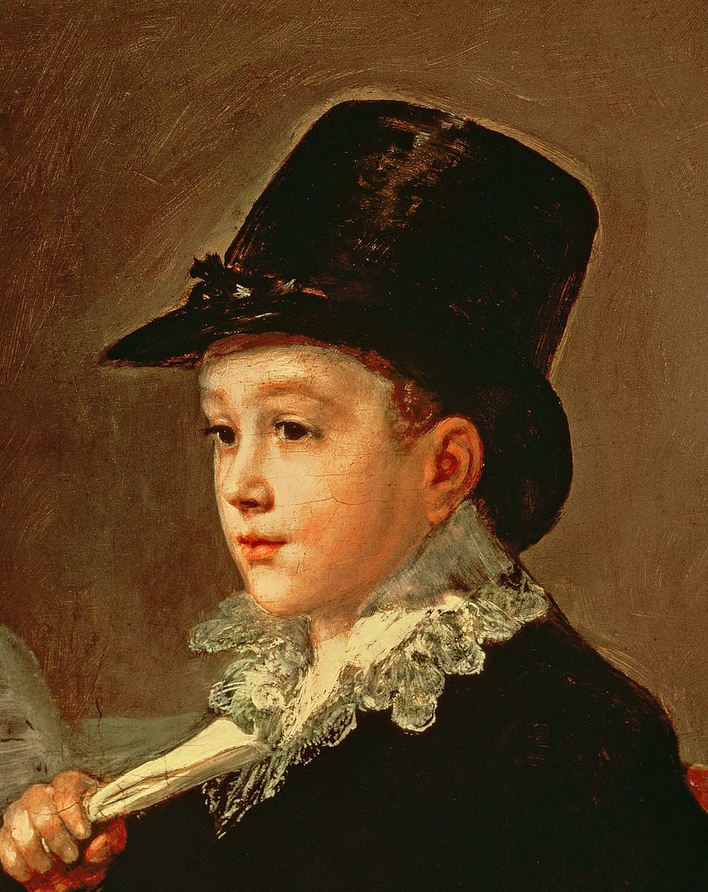 Retrato de Marianito Goya, nieto del artista (detalle) de Francisco de Goya