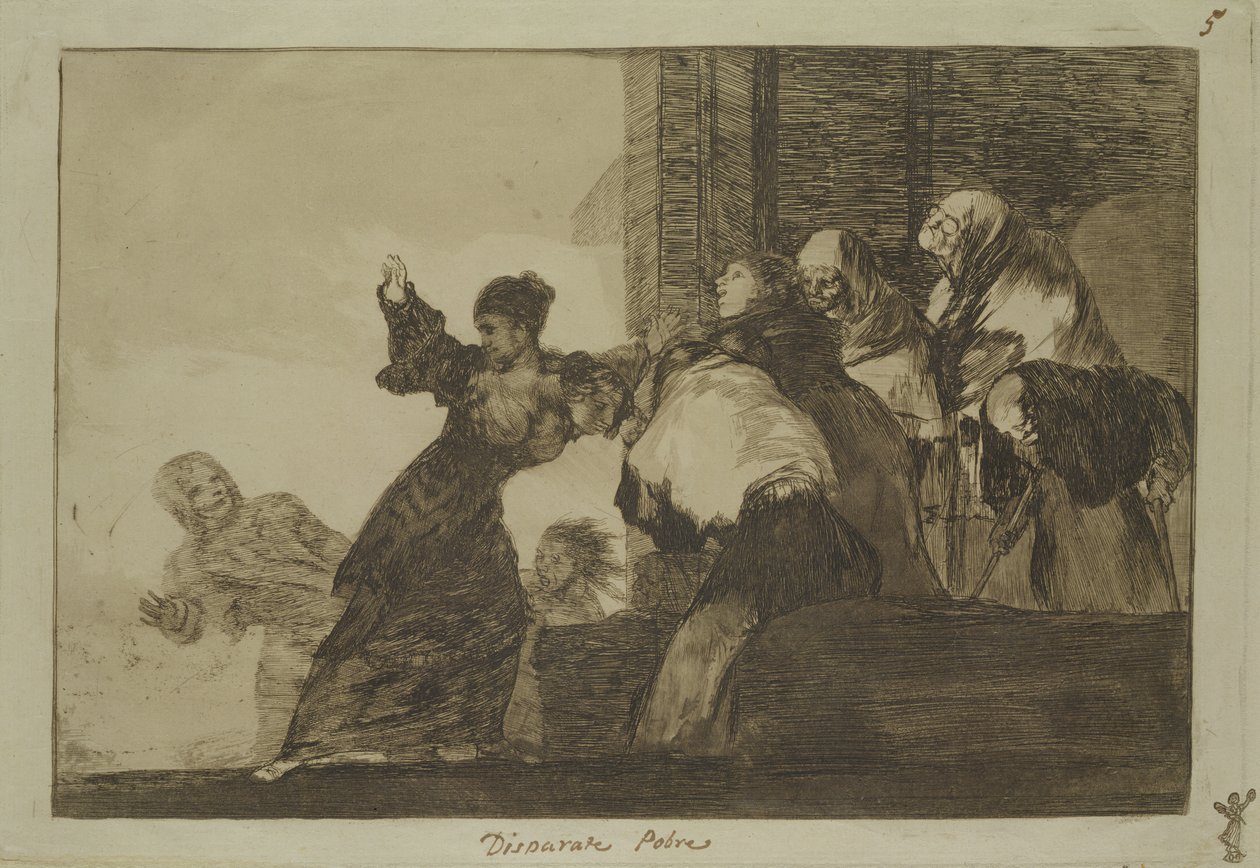 Proverbio 11 de la Serie Follies, c.1815-24 de Francisco de Goya