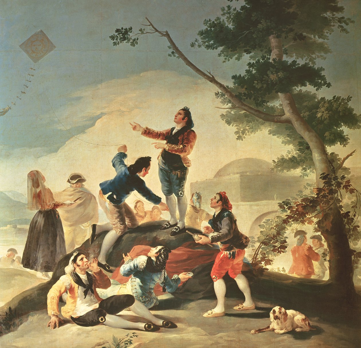 La cometa, 1777-78 de Francisco de Goya