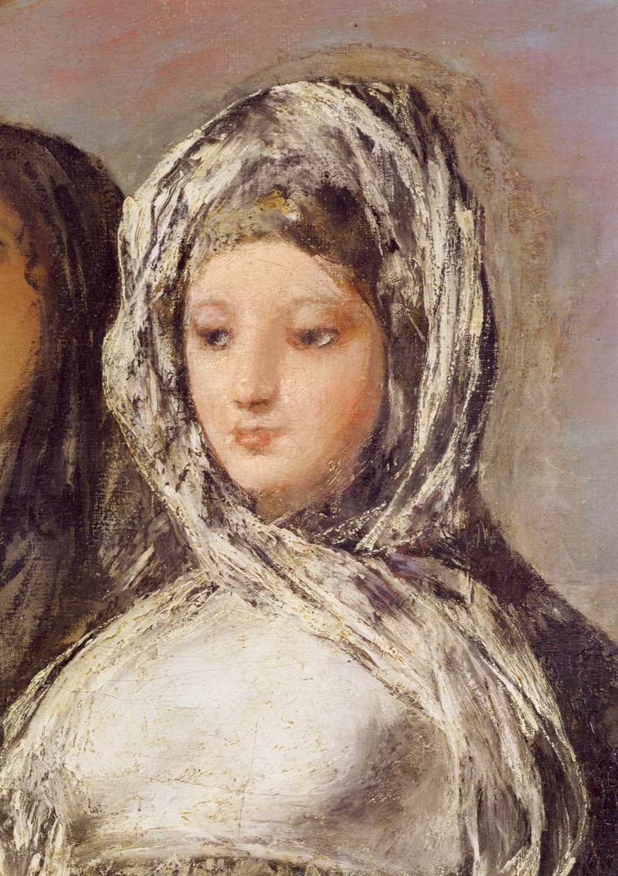 La carta o Las jóvenes (detalle) de Francisco de Goya