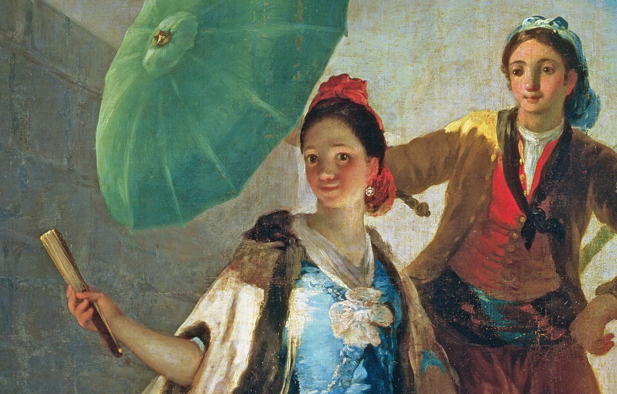 El parasol (detalle) | Francisco de Goya