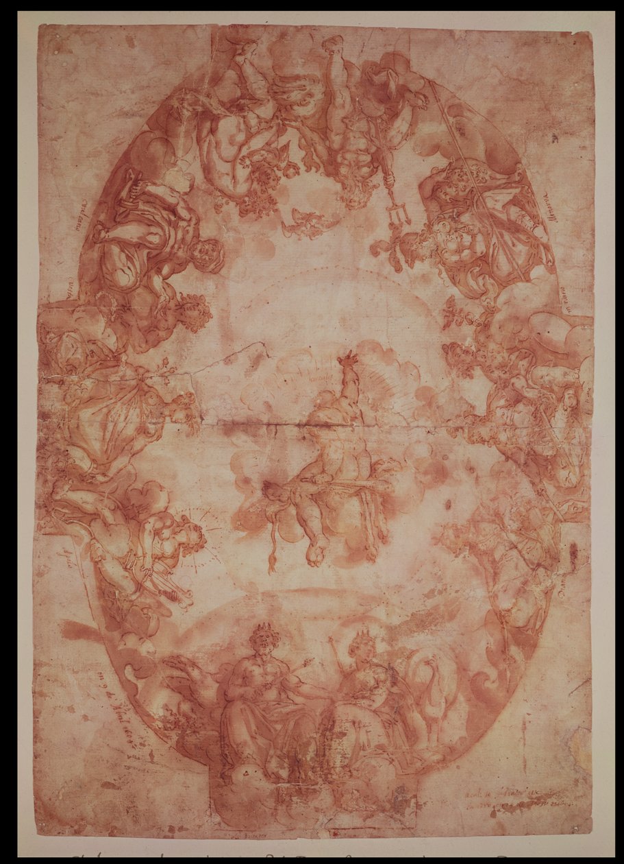 Estudio para el techo de la Casa de Pilatos, Sevilla, 1604 de Francisco Pacheco