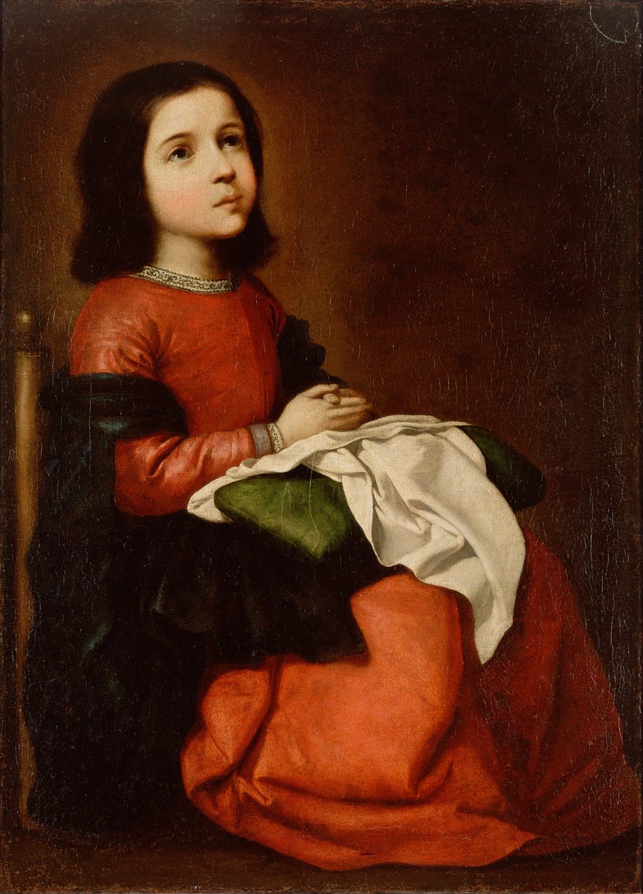 Infancia de la Virgen de Francisco de Zurbaran