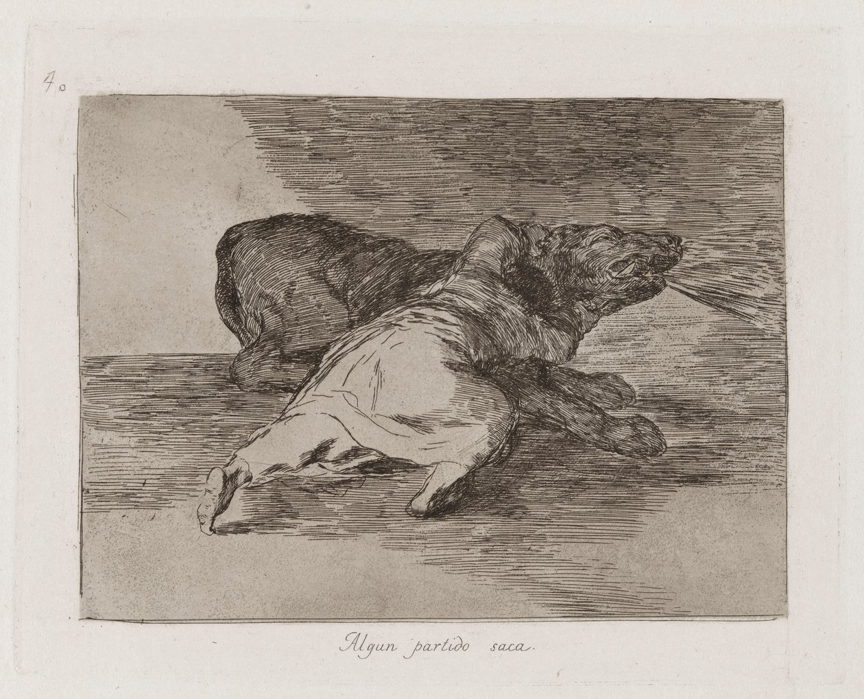 Algun partido saca (He Gets Something Out of It), Plate 40 from Los desastres de la guerra (The Disasters of War) de Francisco de Goya