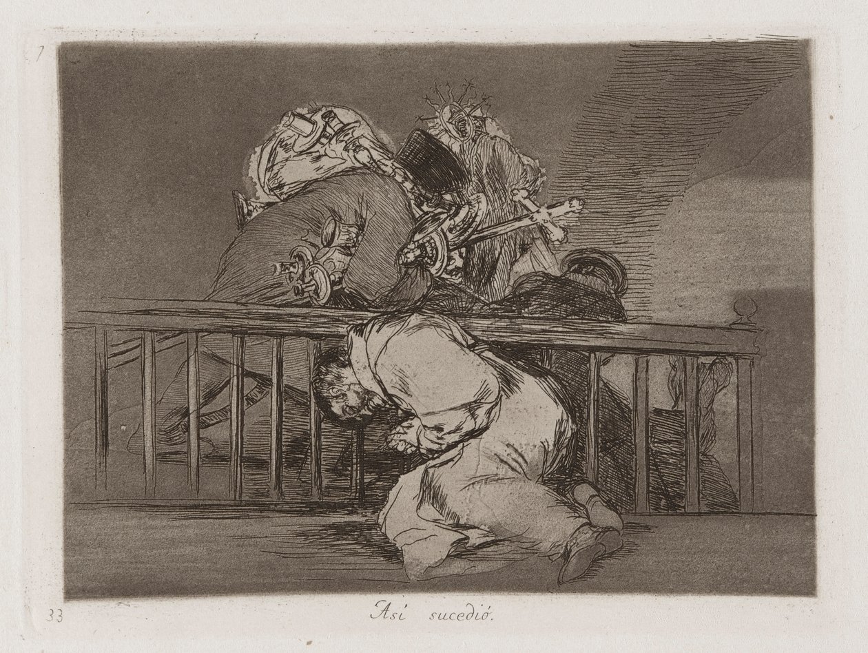 ¿Como? ¿sucedido? (Así sucedió), lámina 47 de Los desastres de la guerra (The Disasters of War) de Francisco de Goya