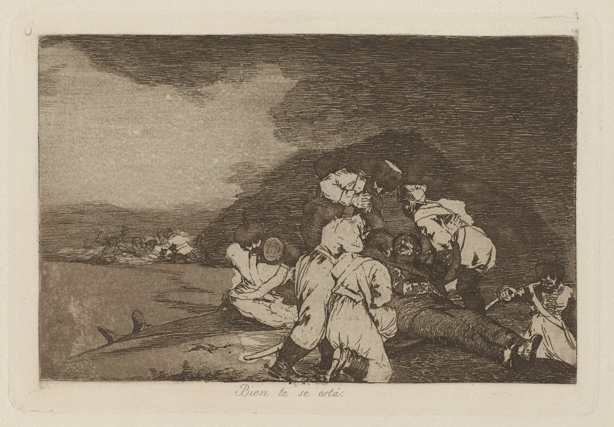 Bien te se est? (It Serves You Right), pl. 6 from the series Los desastres de la guerra (The Disasters of War) de Francisco de Goya