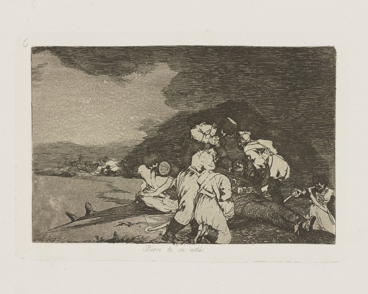 Bien te se est?. (It Serves You Right.), pl. 6 from the series Los desastres de la guerra (The Disasters of War) de Francisco de Goya