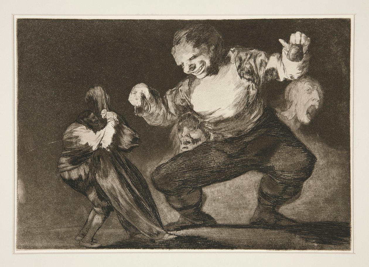 Bobalic?n (Simpleton), pl. 4 de la serie Los proverbios de Francisco de Goya