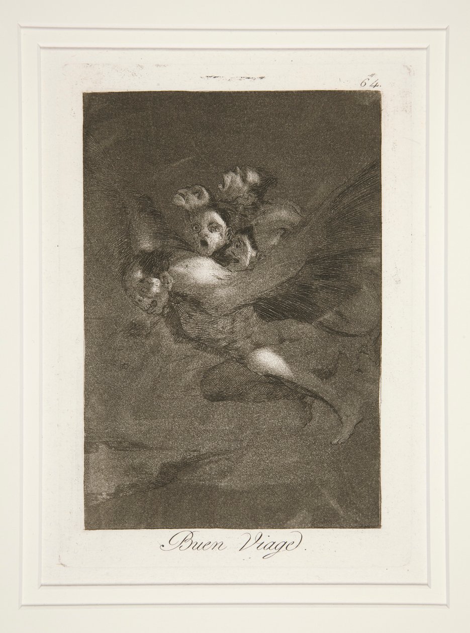 Buen viaje (Bon Voyage), pl. 64 from the series Los caprichos de Francisco de Goya
