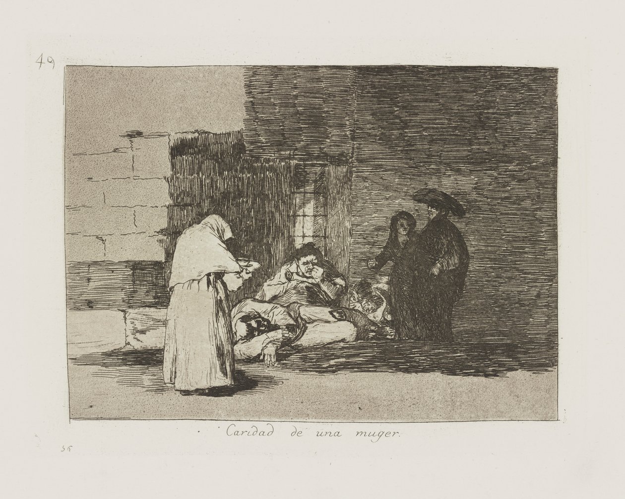 Caridad de una muger. (A Woman de Francisco de Goya