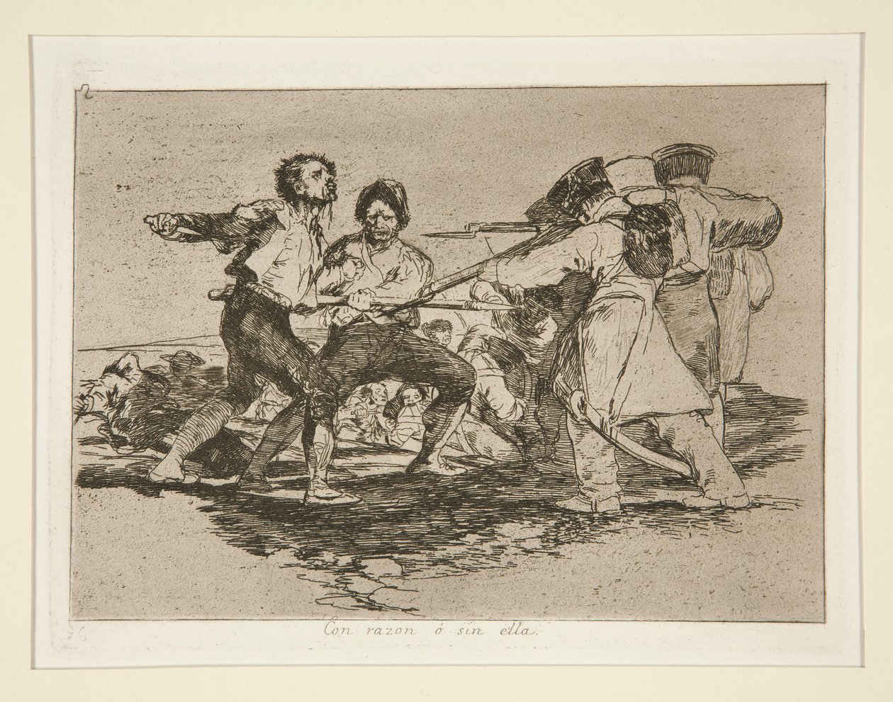 Con razon ? sin ella (Rightly or Wrongly), pl. 2 from the series Los desastres de la guerra (The Disasters of War) de Francisco de Goya
