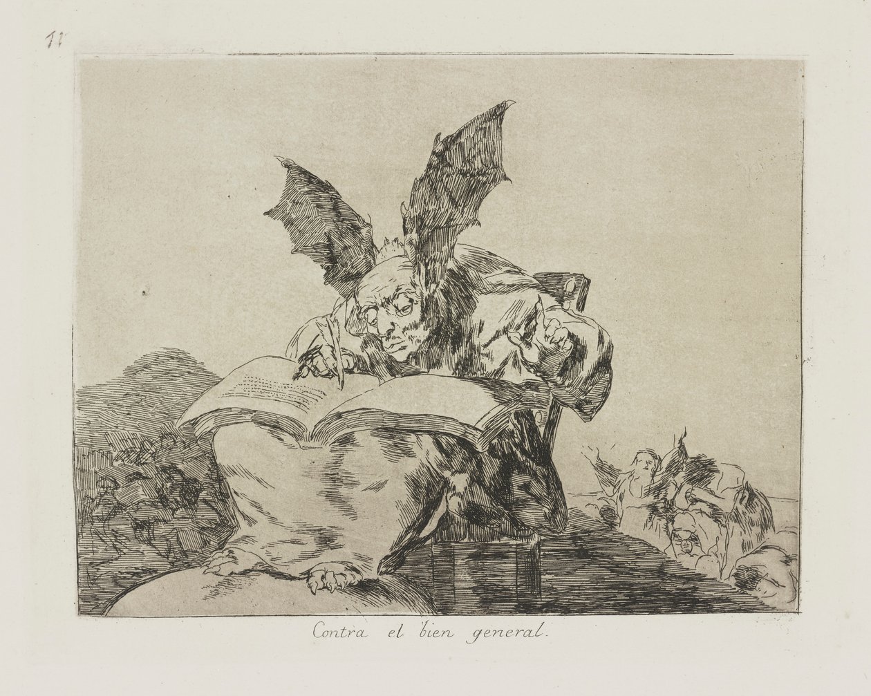 Contra el bien general. (Against the Common Good.), pl. 71 from the series Los desastres de la guerra (The Disasters of War) de Francisco de Goya