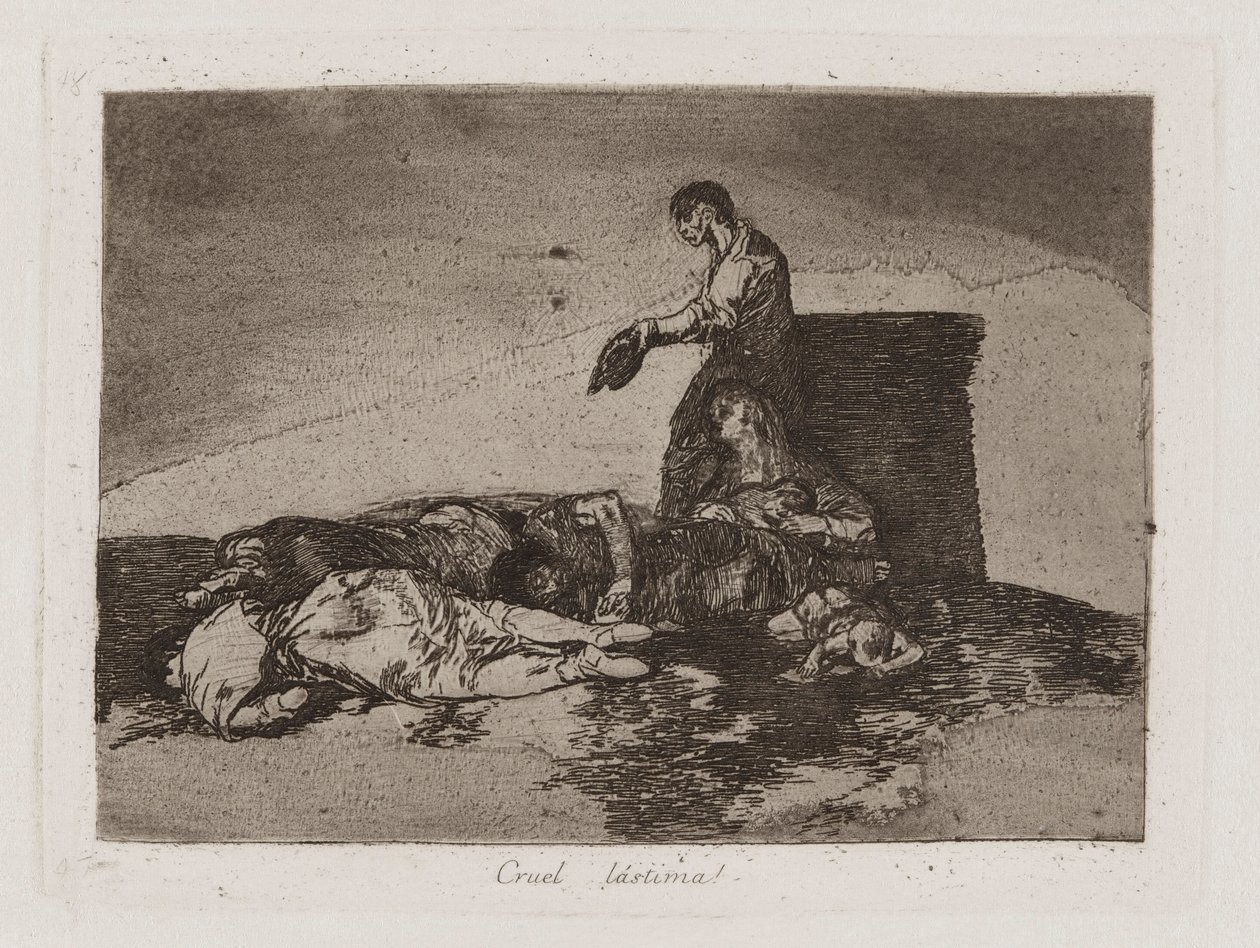 Cruel l?stima! (Cruel Tale of Woe!), Plate 48 from Los desastres de la guerra (The Disasters of War) de Francisco de Goya