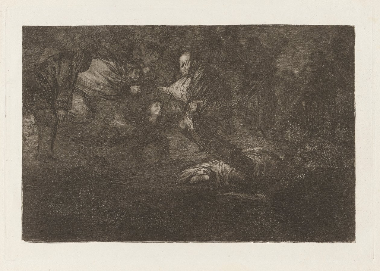 Dios los cria y ellos se juntan (God Creates Them and They Join Up Together), from the series Los disparates (Los proverbios) de Francisco de Goya