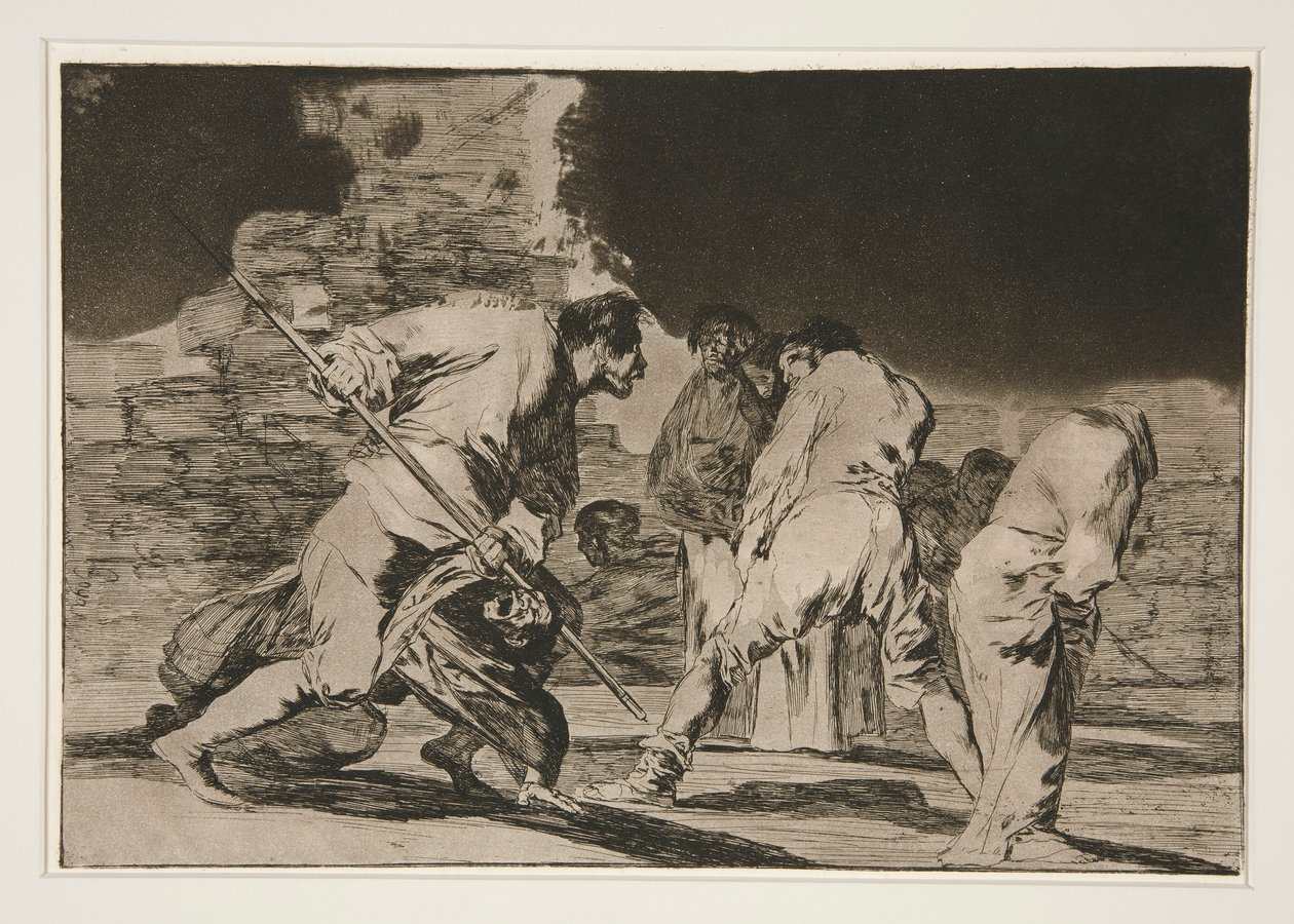 Disparate furioso (Furious Folly), pl. 6 de la serie Los proverbios de Francisco de Goya