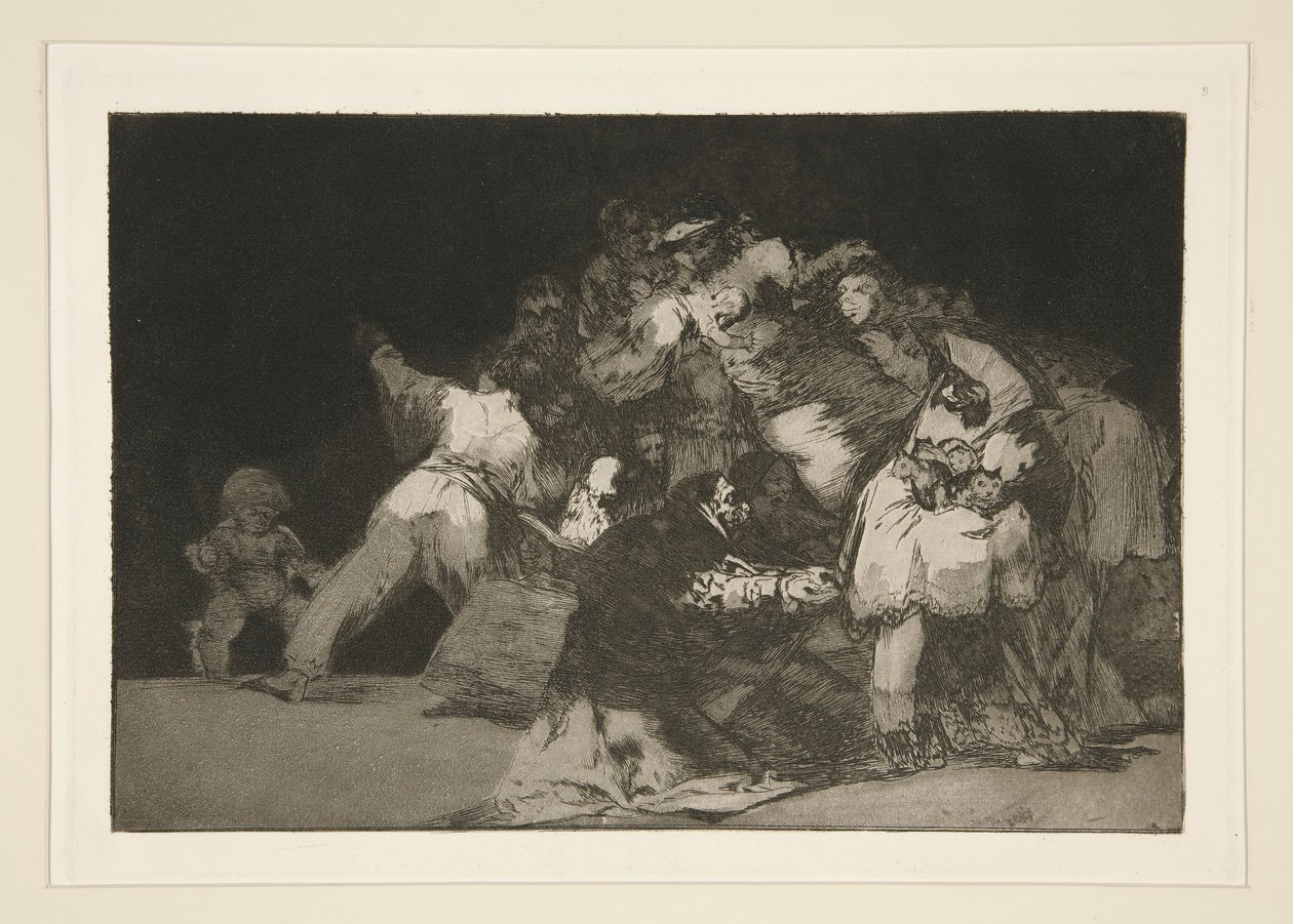 Disparate general (General Folly), pl. 9 de la serie Los proverbios de Francisco de Goya