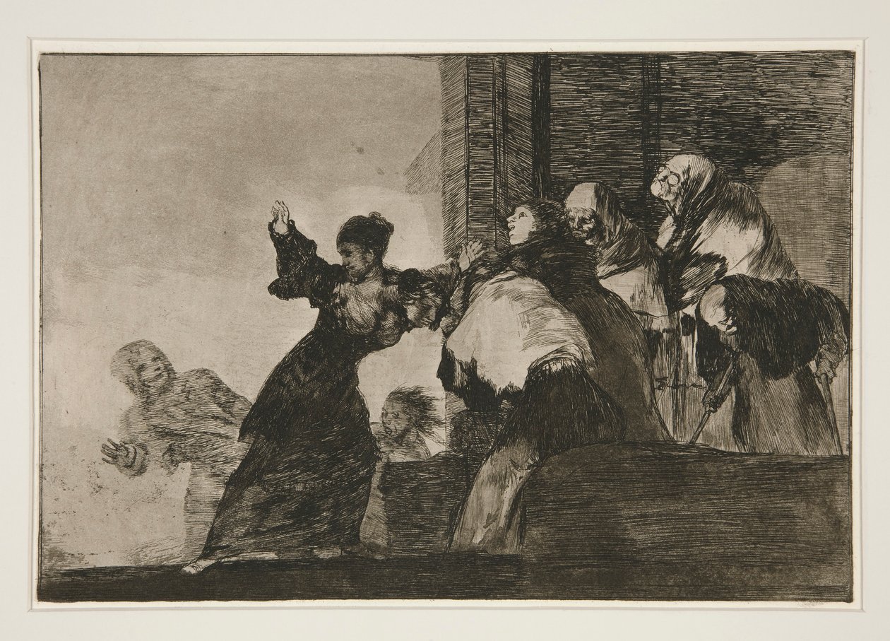 Disparate pobre (Pobre Locura), pl. 11 de la serie Los proverbios de Francisco de Goya