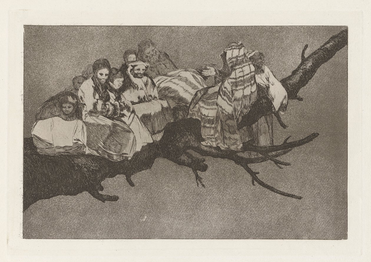 Disparate ridiculo (Ridiculous Folly), also known as Andarse por las ramas (To Go Amongst the Branches), from the series Los disparates (Los proverbios) de Francisco de Goya