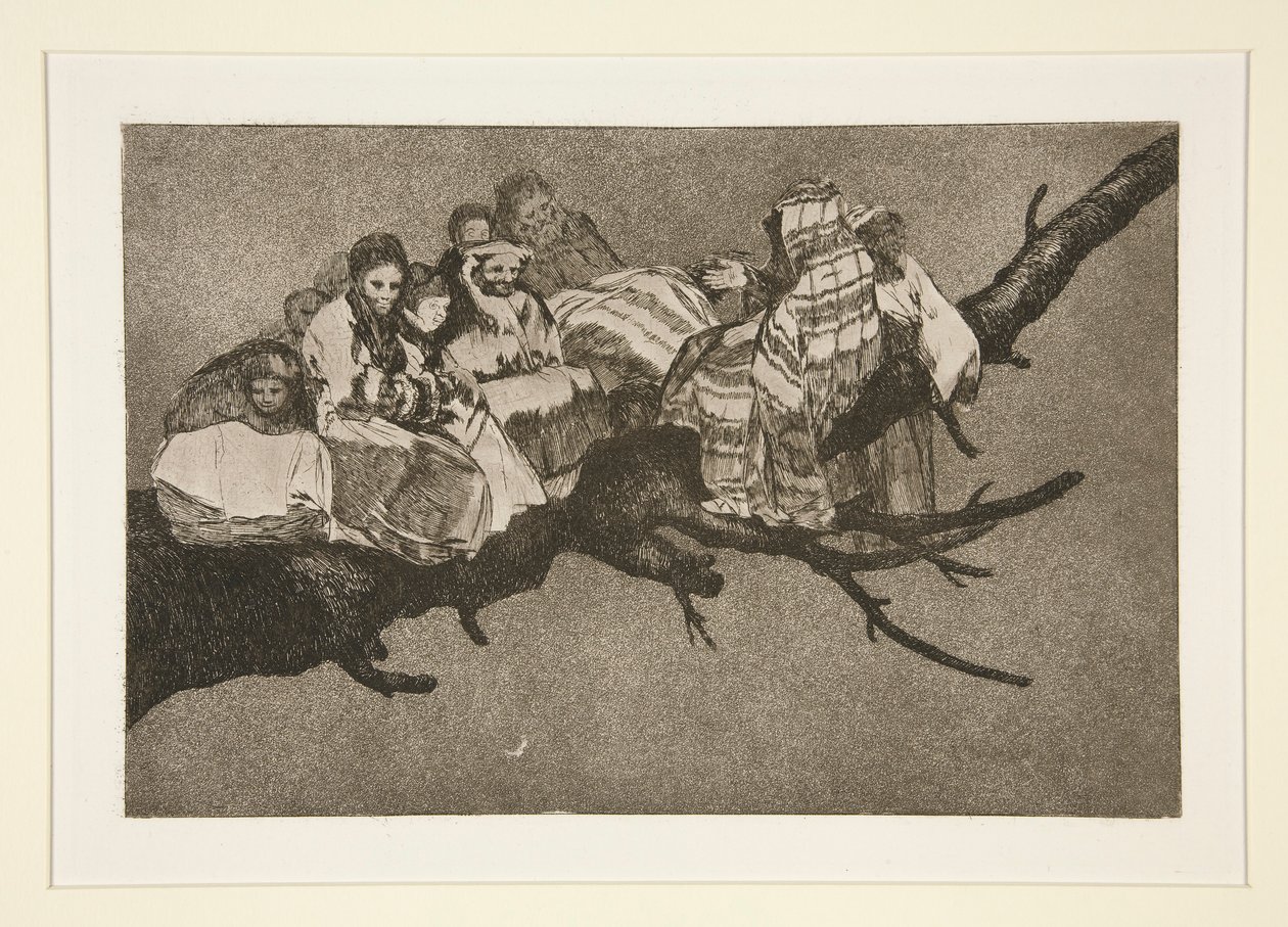 Disparate ridiculo (Locura ridícula), pl. 3 de la serie Los proverbios de Francisco de Goya