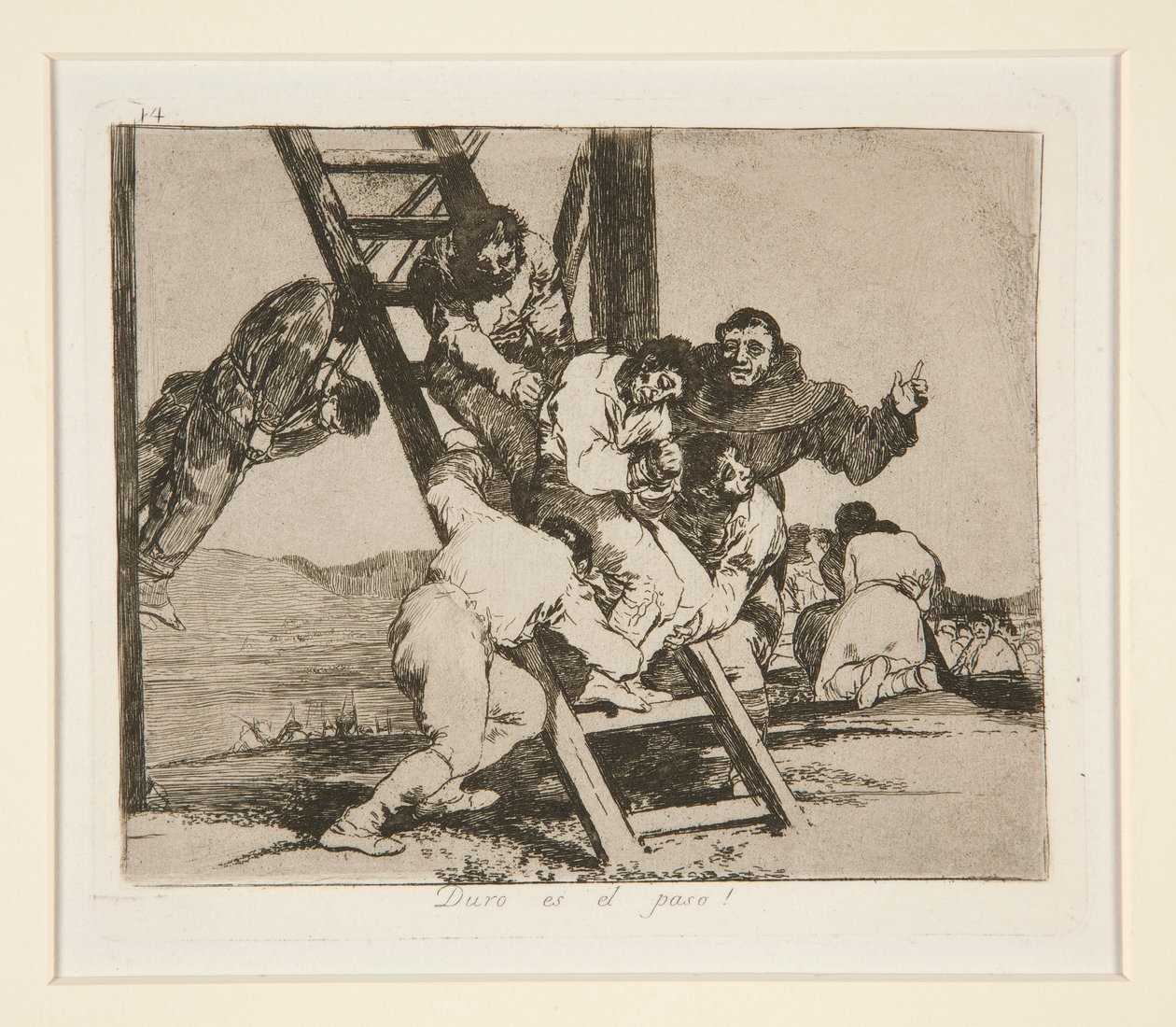 Duro es el paso! (It de Francisco de Goya