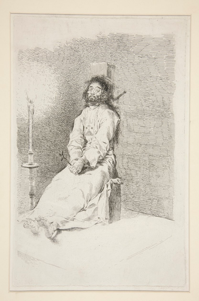 El agorratado (The Garroted Man) de Francisco de Goya