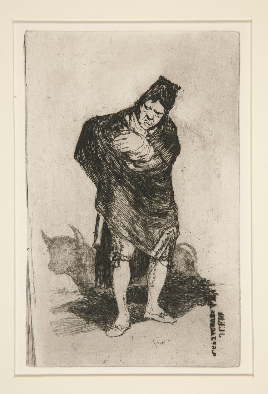 El embozado (The Cloaked Man) de Francisco de Goya