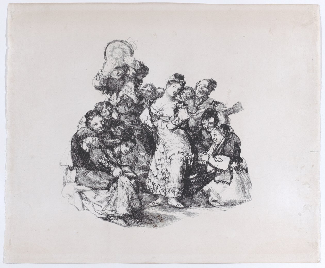 El vito, la danza andaluza, ca. 1825-1826 de Francisco de Goya