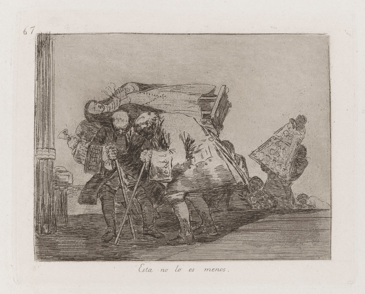 Esta no lo es menos (This Is Not Less So), Plate 67 from Los desastres de la guerra (The Disasters of War) de Francisco de Goya