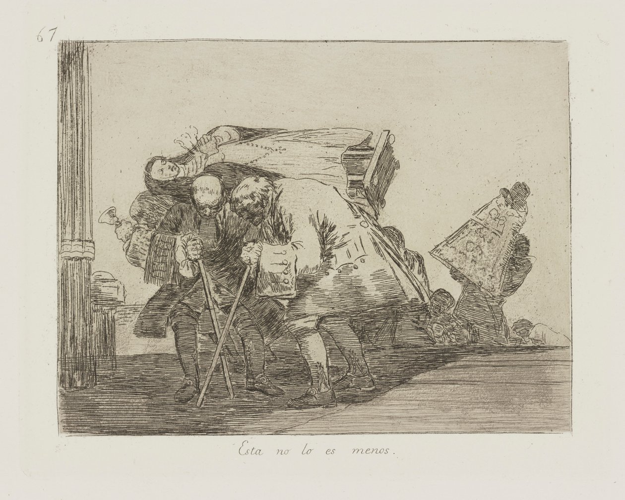 Esta no lo es menos. (This Is Not Less So), pl. 67 from the series Los desastres de la guerra (The Disasters of War) de Francisco de Goya