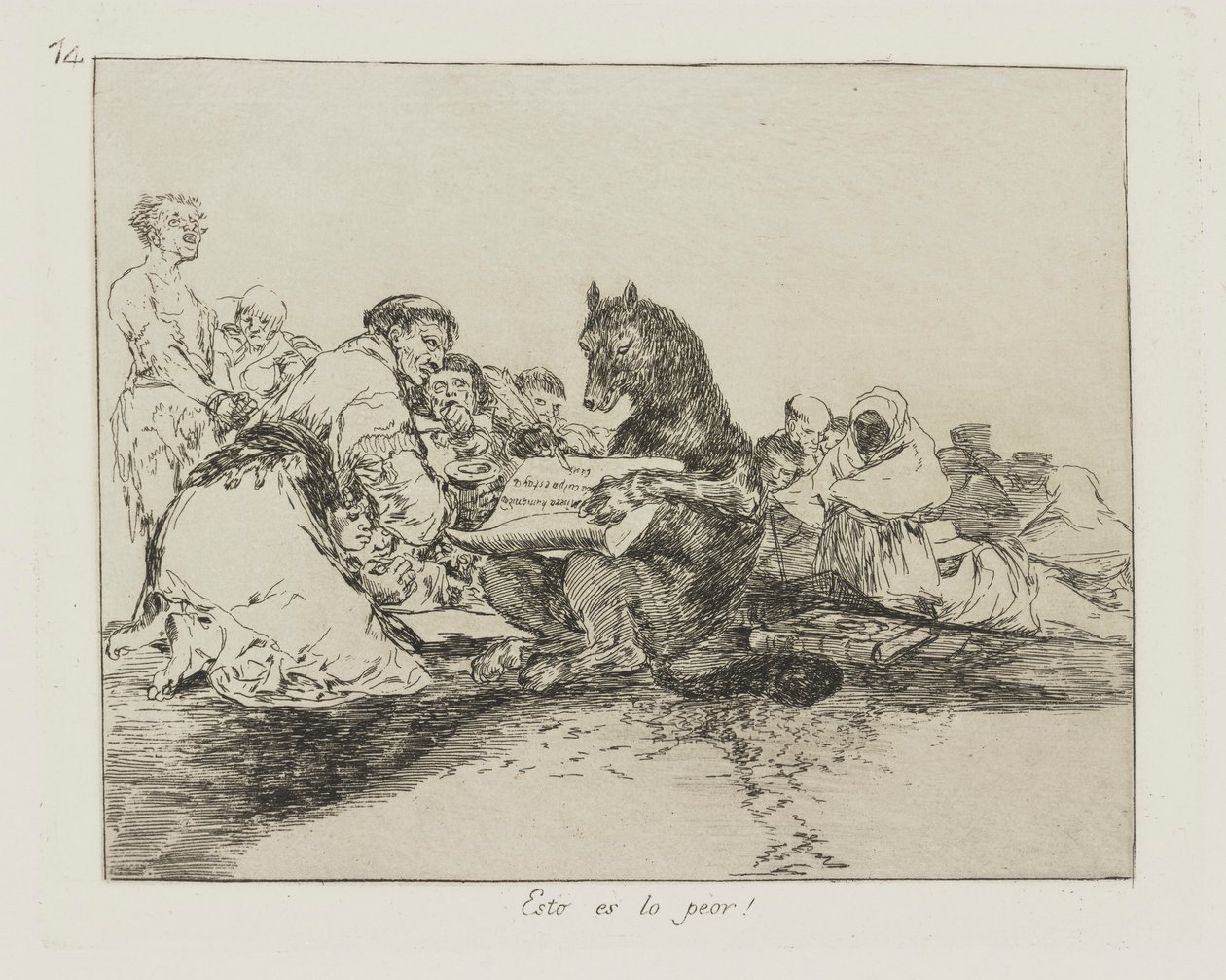 ¡Esto es lo peor! (¡Eso es lo peor de todo!), pl. 74 de la serie Los Desastres de la Guerra de Francisco de Goya
