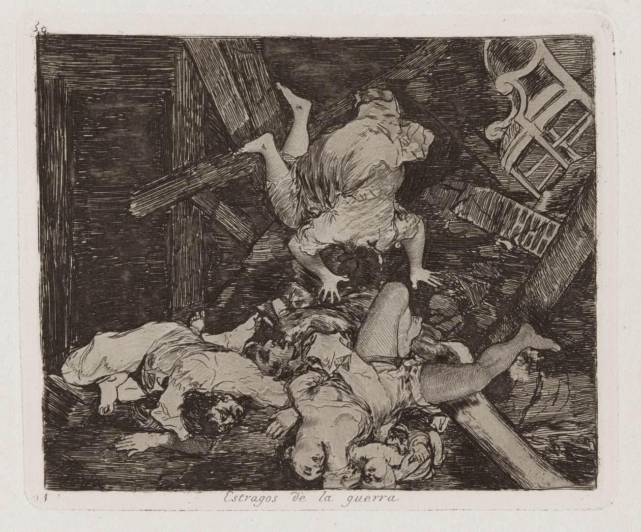 Estragos de la guerra (Ravages of War), Plate 30 from Los desastres de la guerra (The Disasters of War) de Francisco de Goya