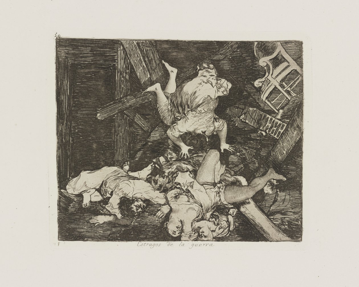 Estragos de la guerra. (Ravages of War.), pl. 30 from the series Los desastres de la guerra (The Disasters of War) de Francisco de Goya