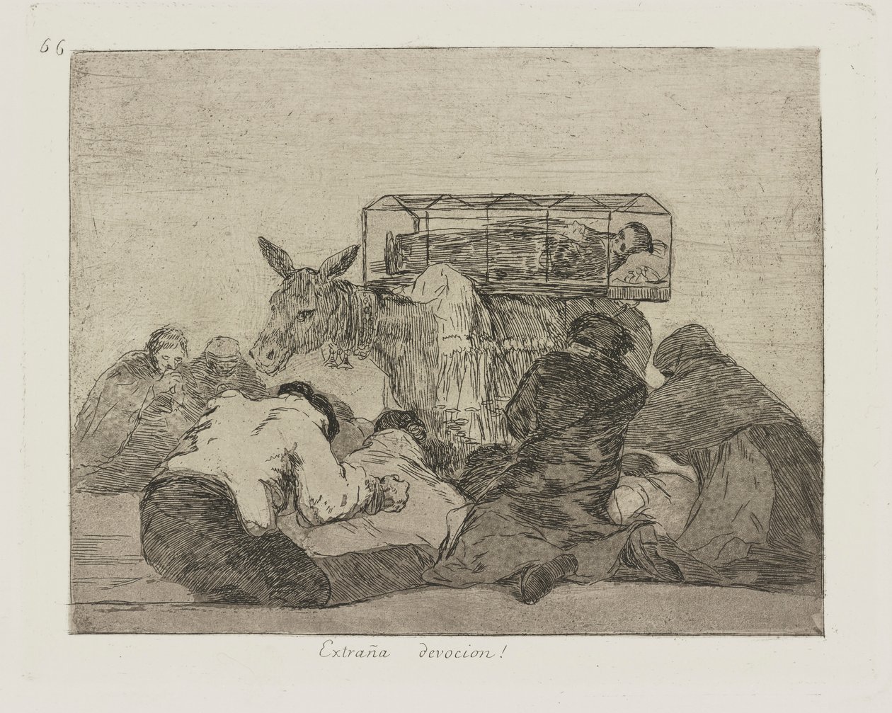 Extra?a devocion! (Strange Devotion!), pl. 66 from the series Los desastres de la guerra (The Disasters of War) de Francisco de Goya