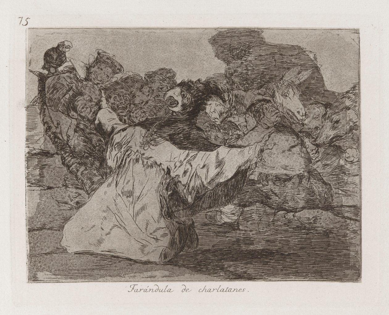 Farándula de charlatanes (Charlatans de Francisco de Goya