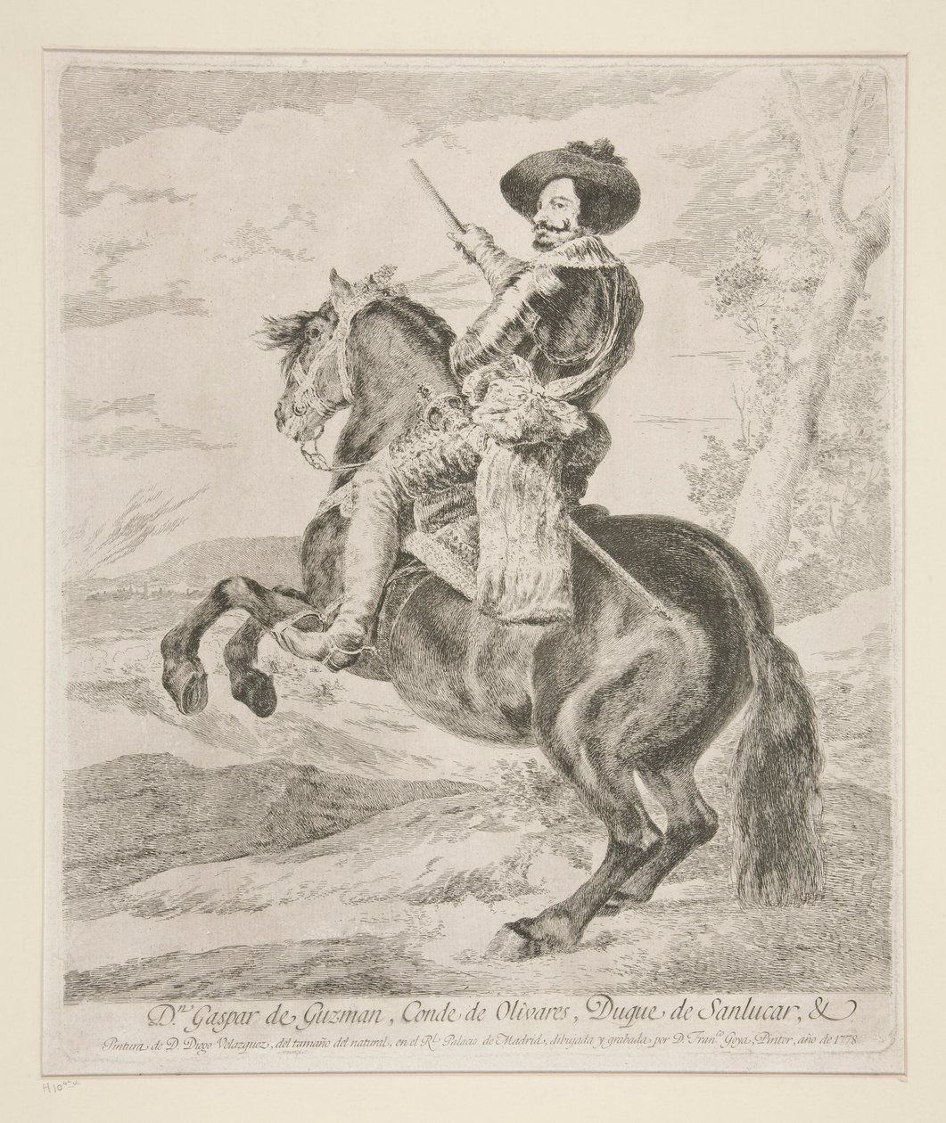 Gaspar de Guzmán, Conde Duque de Olivares de Francisco de Goya