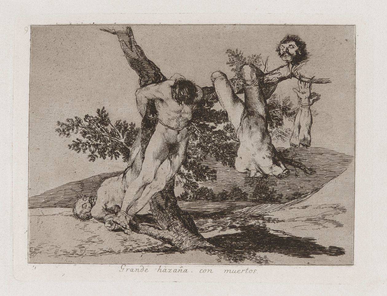 Grande haza?a! Con muertos! (A Heroic Feat! With Dead Men!), Plate 39 from Los desastres de la guerra (The Disasters of War) de Francisco de Goya
