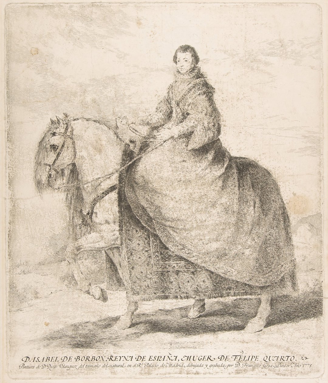 Isabel de Borbón, Reina de España y esposa de Felipe IV D. Isabel de Borbón, Reina de España de Francisco de Goya
